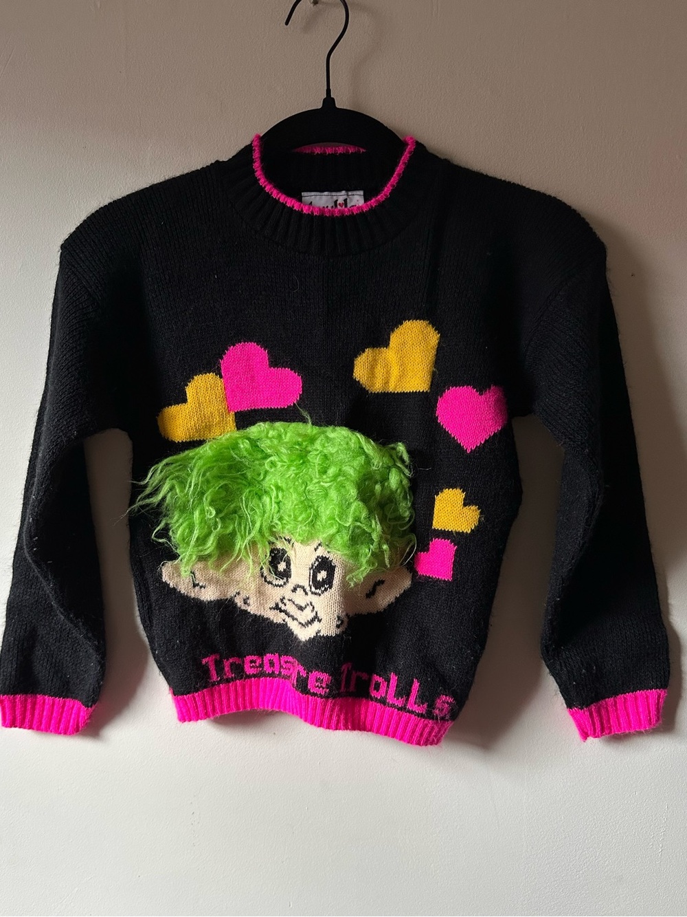 Vintage 1992 Treasure Trolls Sweater Kids